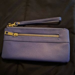 Basic blue wristlet.